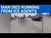 Man dies trying to run away from ICE agents
