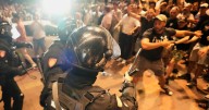 Clashes erupt for a second day at anti-government protests in Serbia in a major escalation