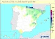 Las lluvias acumuladas están por encima de su valor normal