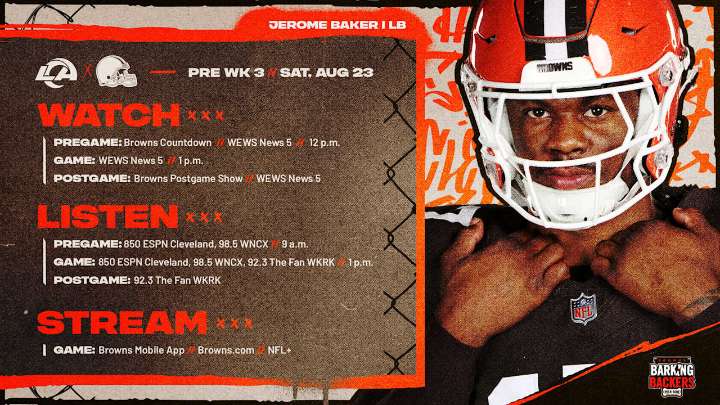 Browns vs. Rams: How to Watch, Listen & Live Stream