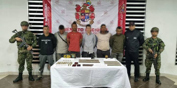 Capturados siete integrantes de Los Pachenca y rescatados dos menores que habían sido reclutados en Ciénaga, Magdalena