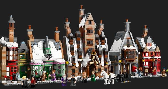The new Lego Harry Potter set is a very Christmassy looking Hogsmeade