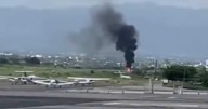 Aeronave se accidenta en Aeropuerto de Cuernavaca, Morelos; dos lesionados