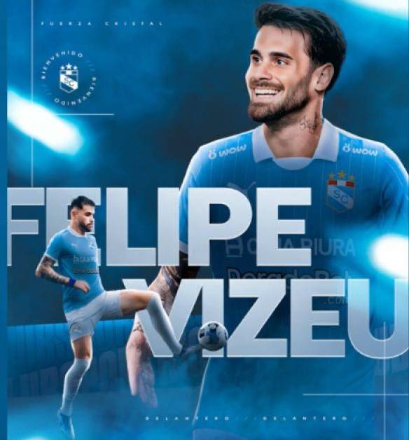 Brasileño Felipe Vizeu es confirmado como nuevo refuerzo de Sporting Cristal