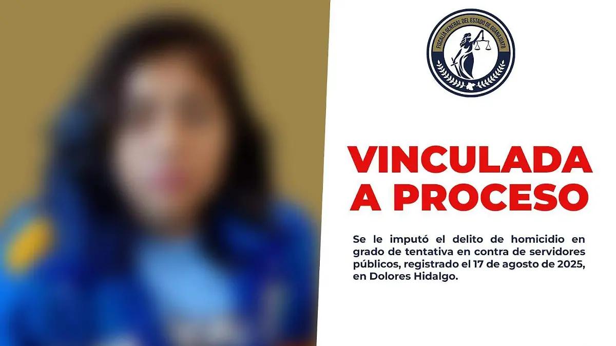 Se queda en prisión mujer por agredir con arma de fuego a policías en Dolores Hidalgo