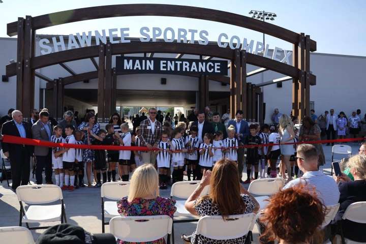 Shawnee Sports Complex cuts ribbon for new welcome center