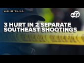 3 shot in 2 separate Southeast DC shootings within a block of each other, police say