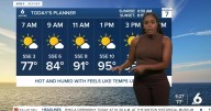 THURSDAY FORECAST: Sunny, hot, and muggy