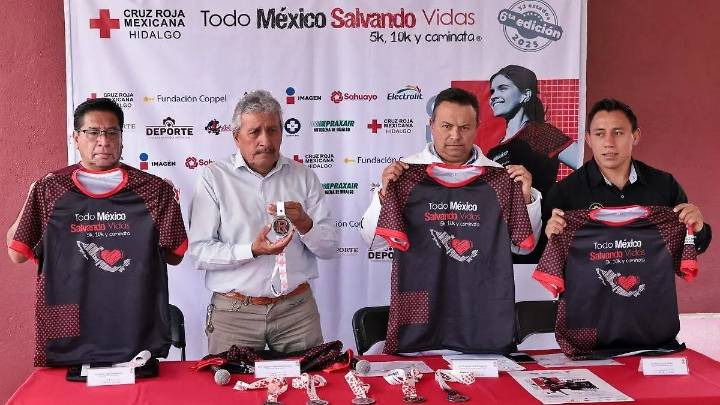 Cruz Roja Hidalgo presenta convocatoria de su carrera atlética