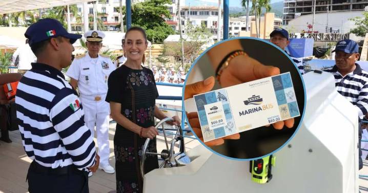 Así es el Marinabus, transporte que Sheinbaum inauguró en Acapulco