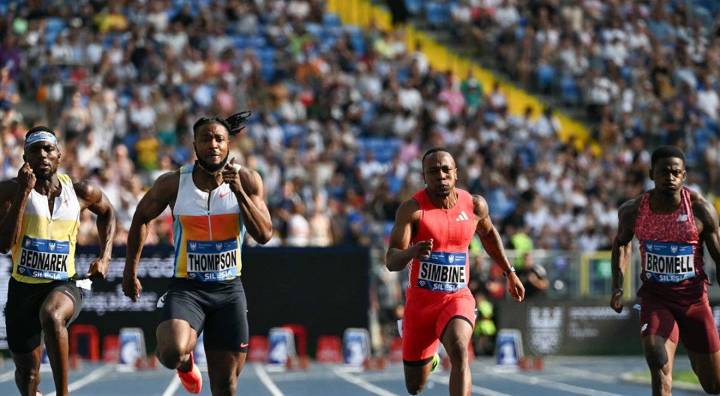 Kishane Thompson le sonríe a Lyles; lo vence en Polonia