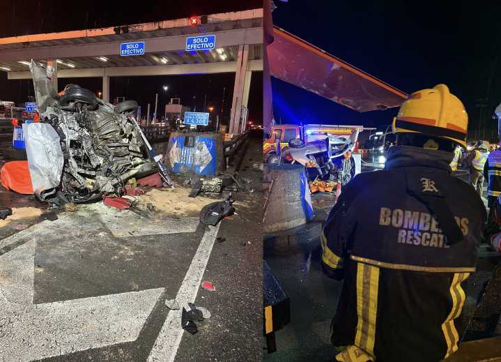 Joven muere en violento accidente en la Ruta 5 Sur al chocar contra peaje: Impactantes imágenes