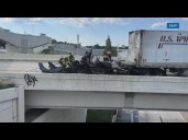 Driver had medical emergency before fiery semi