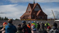 Why a 113-year-old, wooden church in Sweden was rolled away