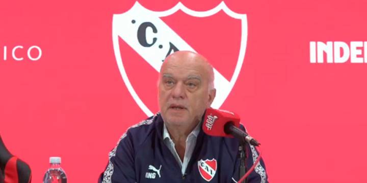El presidente de Independiente habló tras el descargo ante Conmebol: “El partido se canceló exclusivamente por la violencia de la parcialidad visitante”