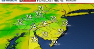 Cooler temps expected in Philadelphia area Monday, tracking Hurricane Erin. See the weather forecast.