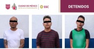 Detienen en la CDMX a tres presuntos implicados en robo de reloj de lujo y narcomenudeo