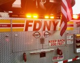Firefighter injured in building blaze near Bronx hospital