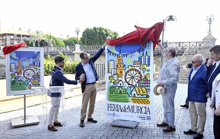 Murcia | El pintor Esteban Linares fusiona tradición y modernidad en el cartel de la Feria de Murcia 2025