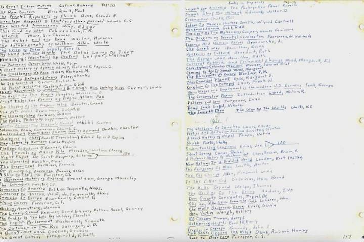 Antes de morir, este hombre dejó una lista de todo lo que había leído en su vida: 3.599 libros de todo tipo que ahora puedes consultar