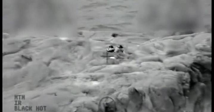 Video shows Coast Guard rescue 4 kids stranded on rock in Lake Superior