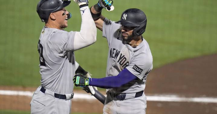 Yankees become 1st MLB team to hit 9 home runs in a game twice in one season