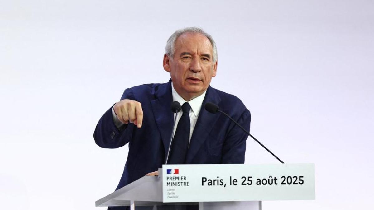 Bayrou se someterá a una moción de confianza el 8 de septiembre ante la Asamblea francesa