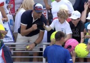 Un hombre le robó la gorra firmada a un niño en el US Open, pero el tenista arregló todo unas horas después
