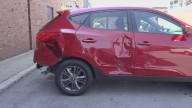 Buffalo woman recounts the moments after stolen car crashes into parked vehicles