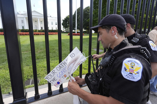 Photos of ‘Free D.C.’ protest against Trump’s federal takeover of Washington police