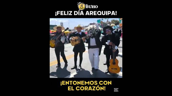 ¡Feliz día Arequipa!  | El Búho saluda a la Ciudad Blanca en sus 485 años (VIDEO)
