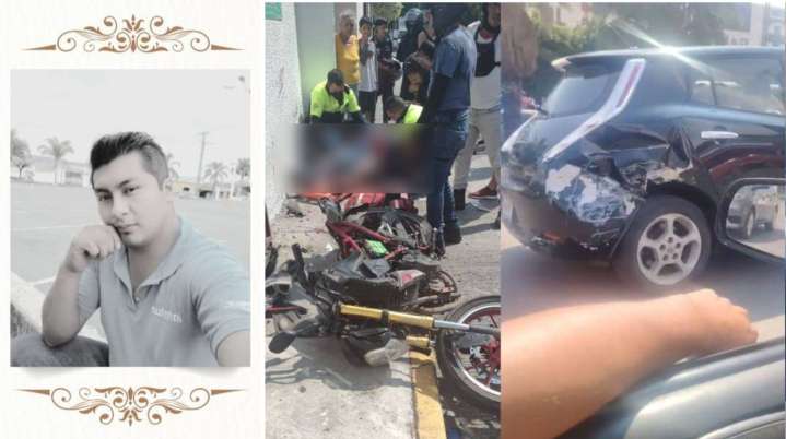 Muere joven motociclista que fue embestido 2 veces por auto en Jiutepec