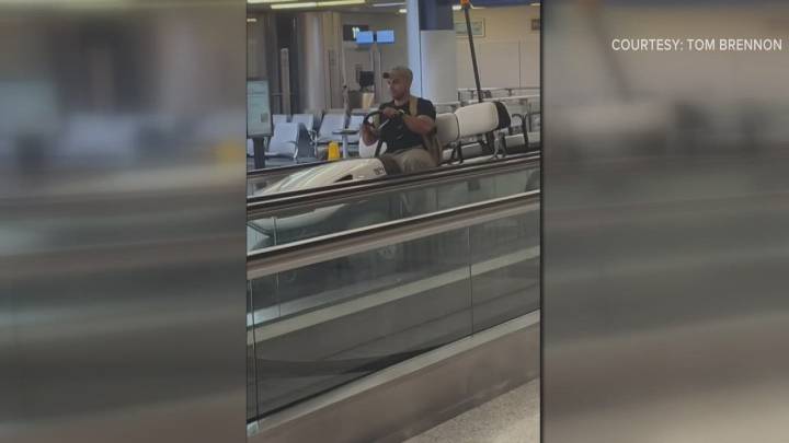 Man facing charges for taking airport vehicle on joyride through the airport