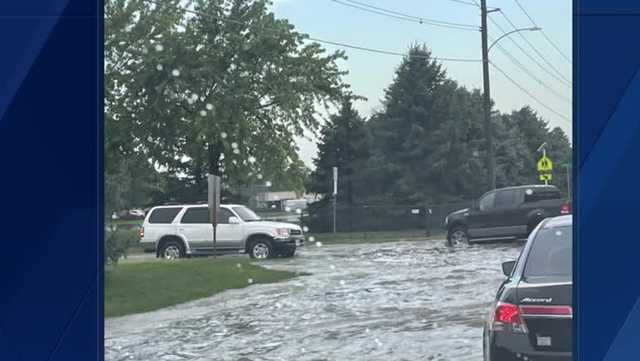 Photos: Morning rain causes street flooding in Columbus