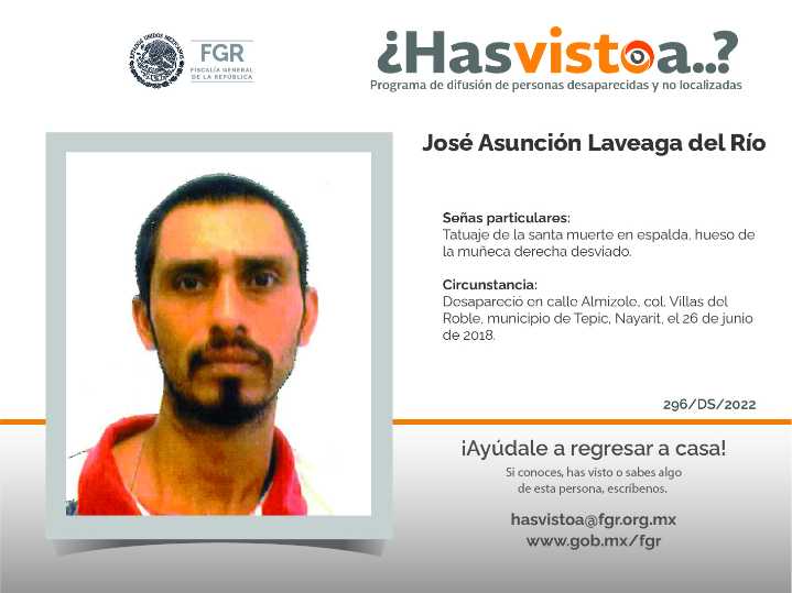 Se busca en Aguascalientes a José Asunción