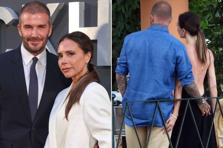 David Beckham Places on Hand Victoria Beckham’s Butt in Italy: Photo