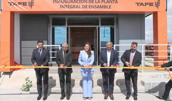 Tere Jiménez Inaugura Planta de TAFE en Aguascalientes, Tercera Productora de Tractores más Grande del Mundo
