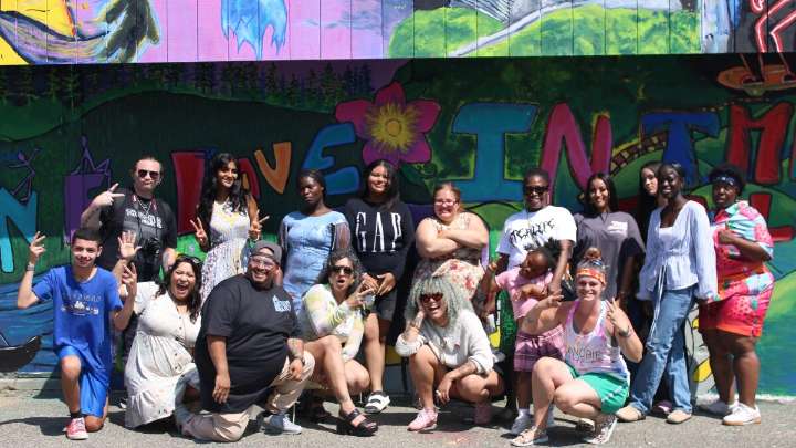 Young artists paint ‘a beautiful future’ in downtown Manchester park
