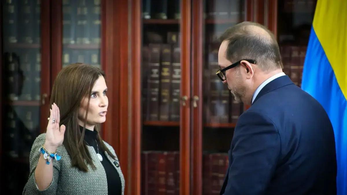 María Angélica Guerra se posesionó como senadora del Centro Democrático en reemplazo de Miguel Uribe