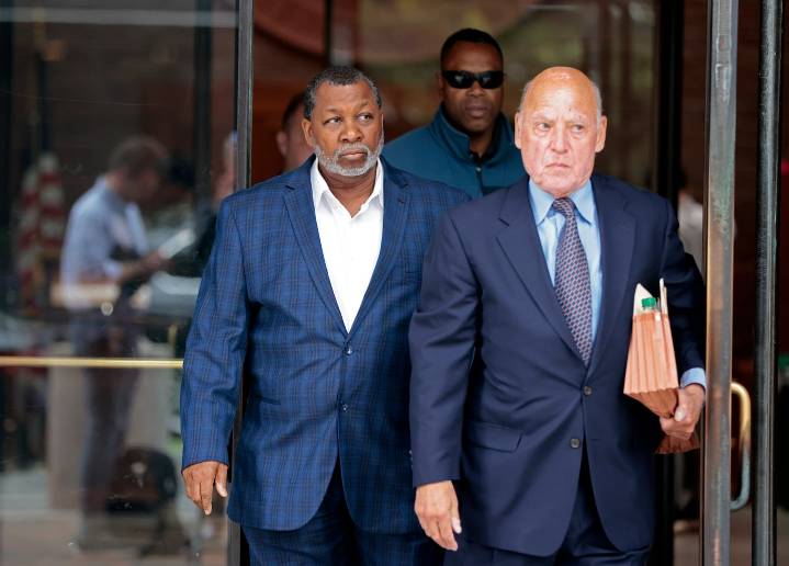 Suffolk Sheriff Steven Tompkins pleads not guilty to federal extortion charges at arraignment