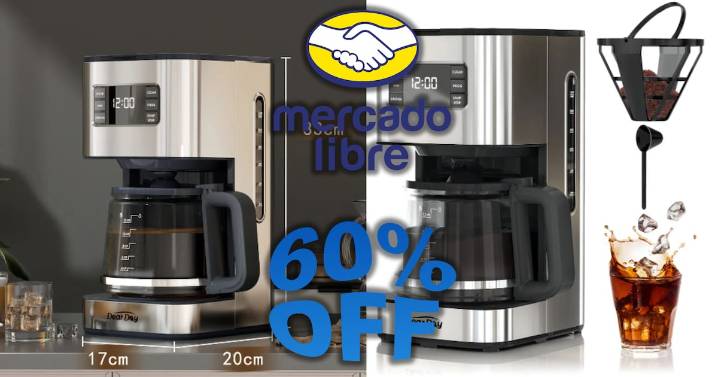 Oferta en Mercado Libre: Cafetera Eléctrica con el 60% OFF