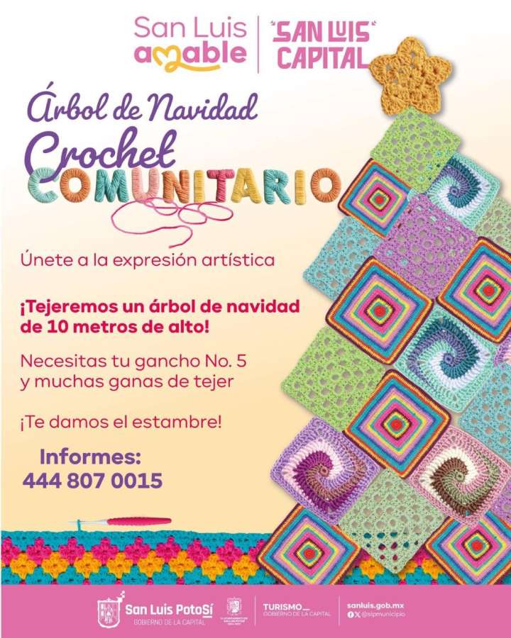 San Luis Capital te invita a la confección de un árbol navideño comunitario de 10 metros