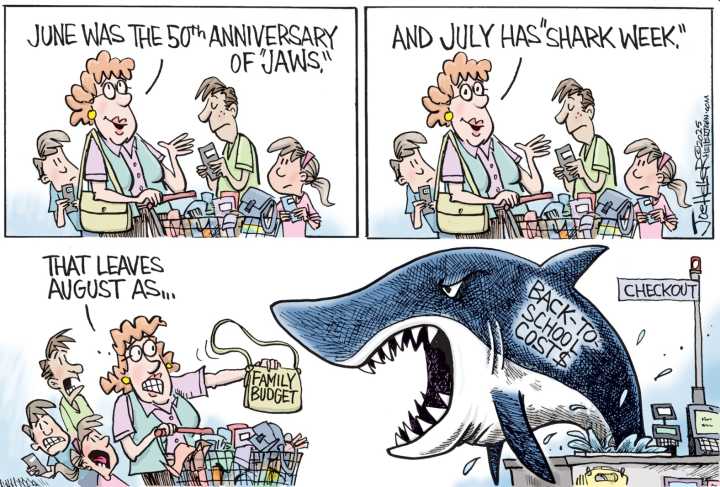 Editorial cartoon for Friday, Aug. 8, 2025