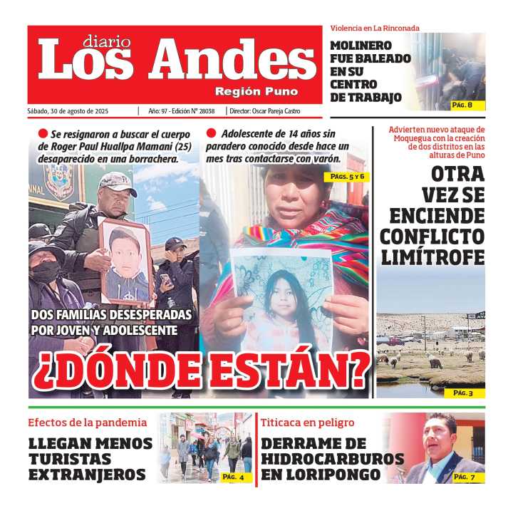 PUNO: Diario Los Andes 30/08/2025