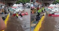 VIDEO: ¿Quién ganó? Clavados en medio de las lluvias e inundaciones en Guadalajara
