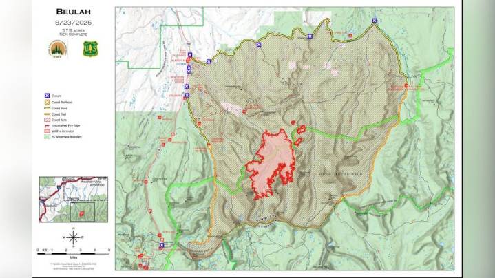 Rain helps to slow Beulah Fire in the Uinta Mountains