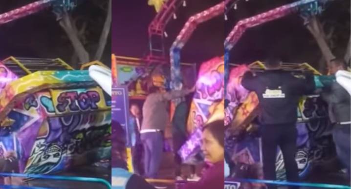 Juego mecánico colapsa con 10 niños en su interior: Se salvaron de morir pero dos resultaron heridos