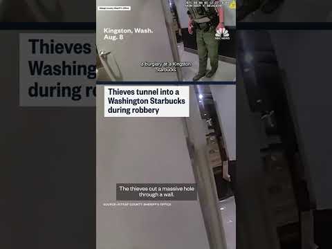Thieves burrow through Starbucks wall during robbery