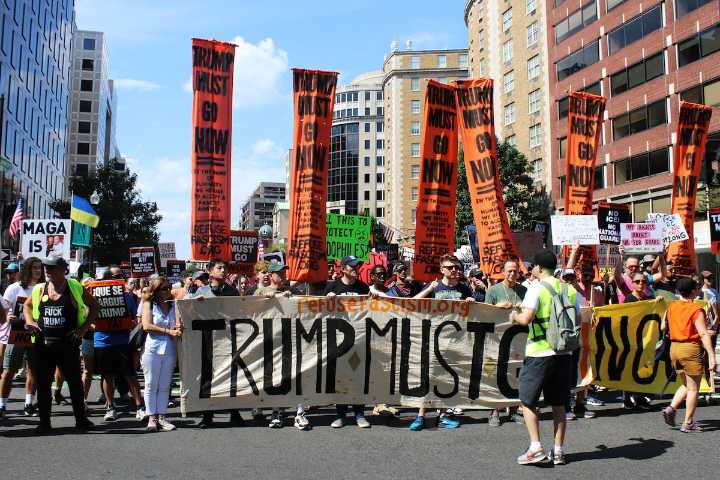 Residents protest Trump’s takeover of Washington law enforcement