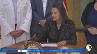 Governor Gretchen Whitmer signs healthcare executive directive at Munson Medical Center